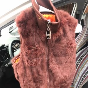 Azzure Brown fur vest